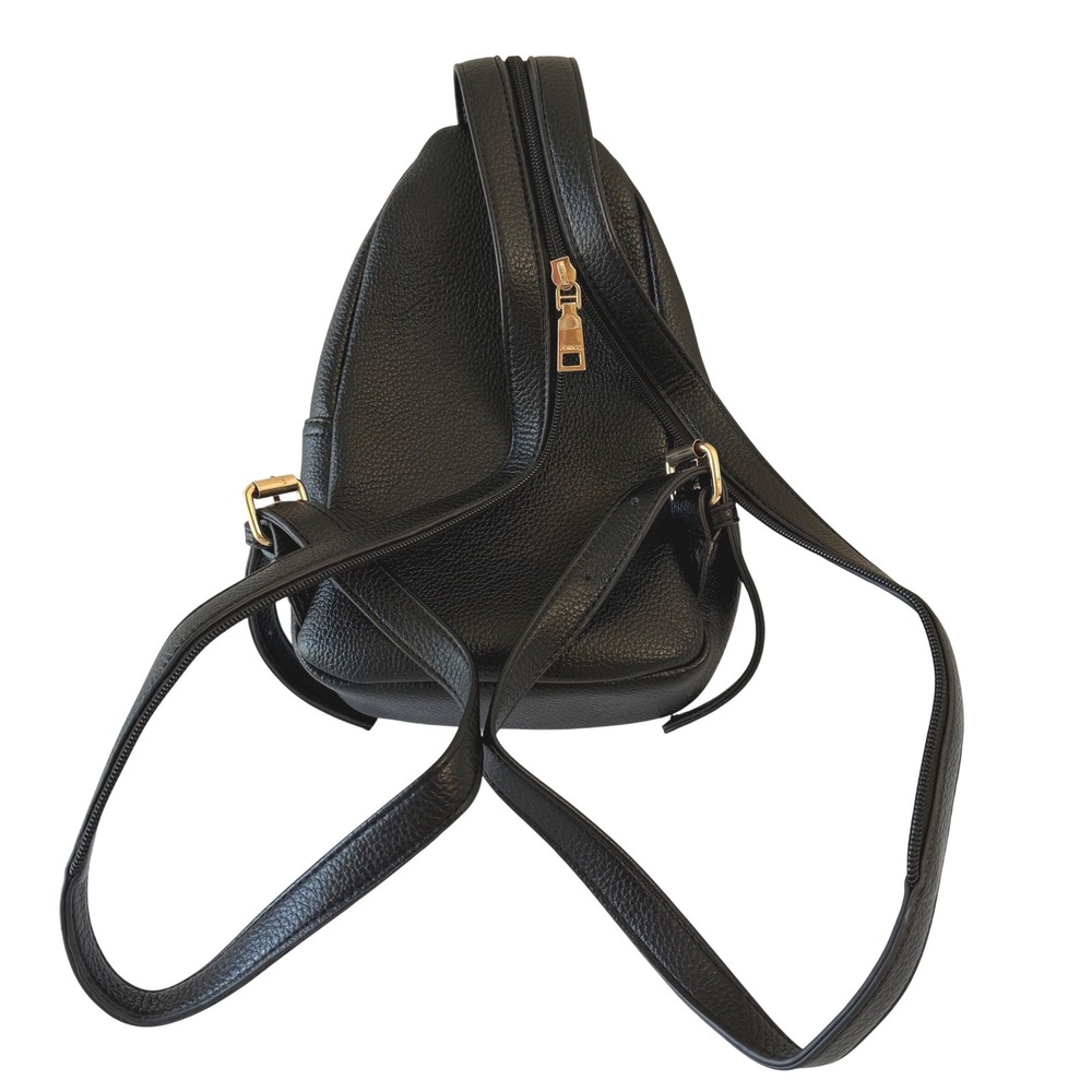 Jen & Co Ari Vegan Convertible Sling Bag Backpack Shoulder Carry Gold Hardware - Picture 4 of 9